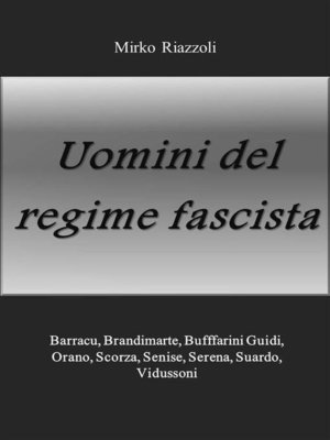 cover image of Uomini del regime